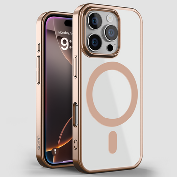 GRIPP Glacier Slim Apple iPhone 16 Pro Max MagSafe Case with 6ft Drop Tested - Rose Gold