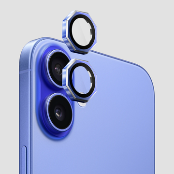 GRIPP Focal Octagon Camera Lens Protector 2N1 Compatible with Apple iPhone 16 Plus - Blue