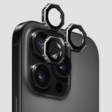 GRIPP Focal Octagon Camera Lens Protector 3N1 Compatible with Apple iPhone 16 Pro - Black
