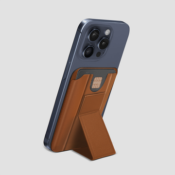 GRIPP MagSafe Wallet Card Holder With Stand - Camel