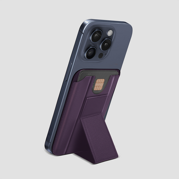 GRIPP MagSafe Wallet Card Holder With Stand - Purple