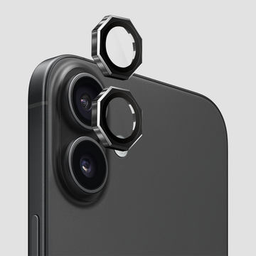 GRIPP Focal Octagon Camera Lens Protector 2N1 Compatible with Apple iPhone 16 Plus - Black