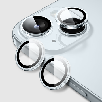GRIPP Focal Camera Lens Protector 2N1 Compatible with Apple iPhone 15 Plus - Light Blue