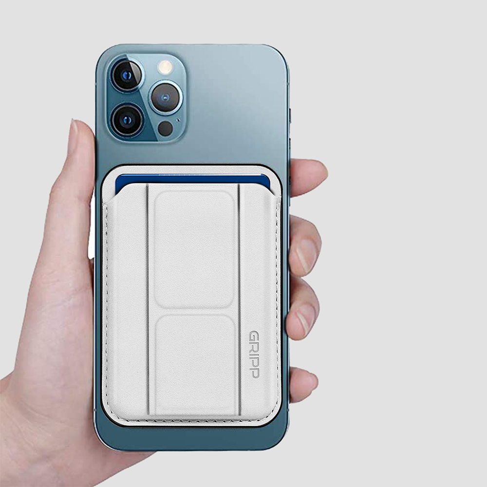 GRIPP MagSafe Wallet Card Holder With Stand - Grey