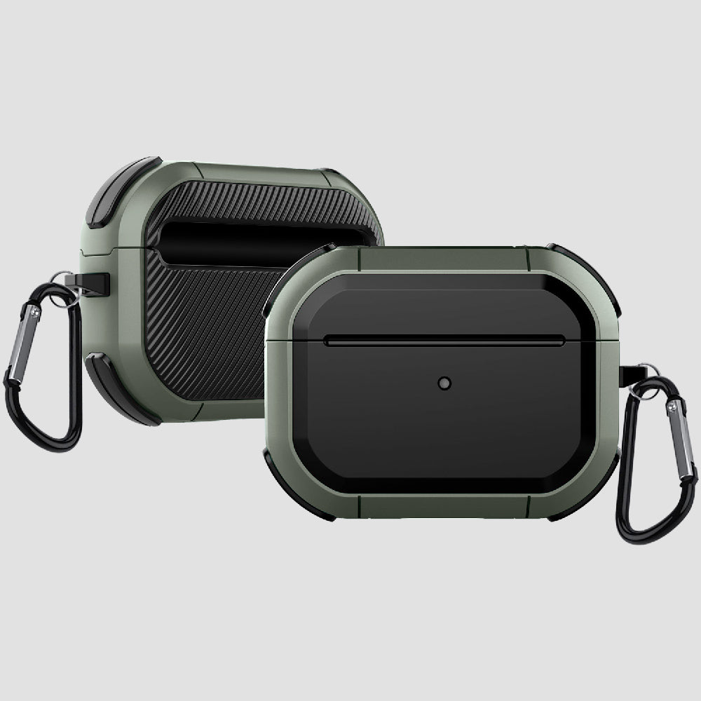 GRIPP Armor Apple AirPods Pro (1st Generation) Case with Carabiner Hook - Green
