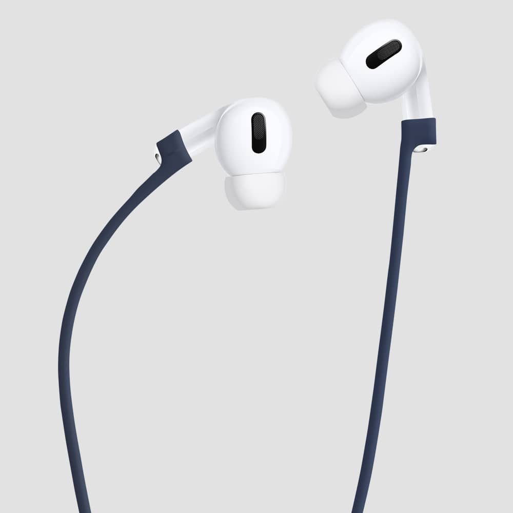 GRIPP Silicone Apple AirPods Pro (1st Generation) Case with Carabiner Hook - Charcoal