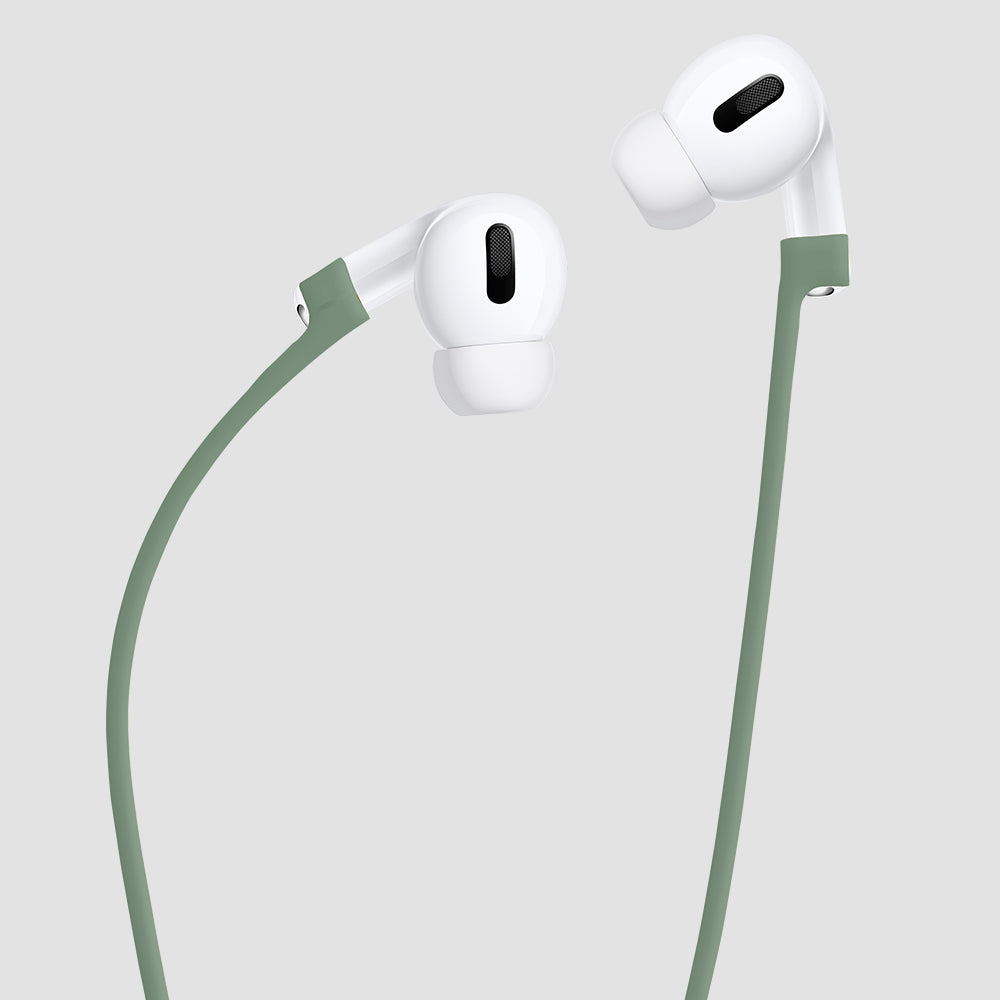 GRIPP Silicone Apple AirPods Pro (1st Generation) Case with Carabiner Hook - Green