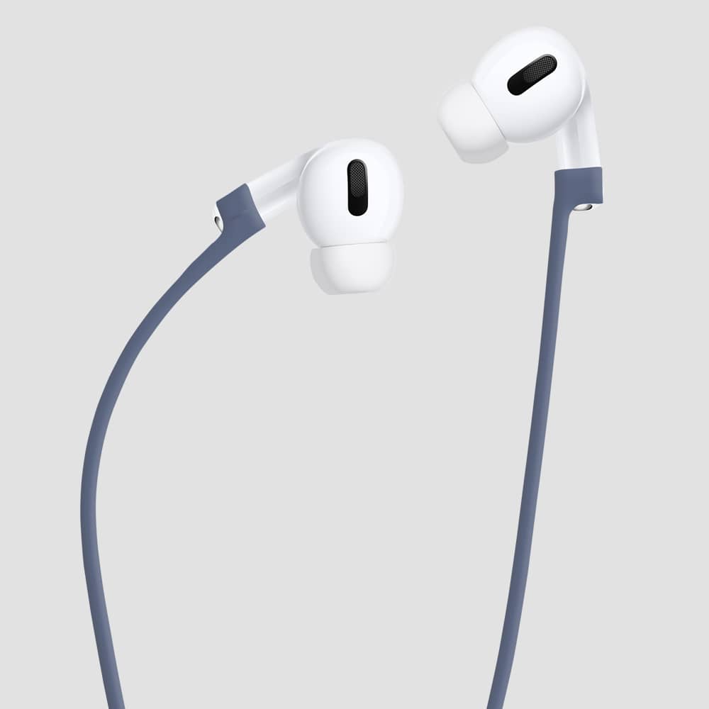 GRIPP Silicone Apple AirPods Pro (1st Generation) Case with Carabiner Hook - Indigo