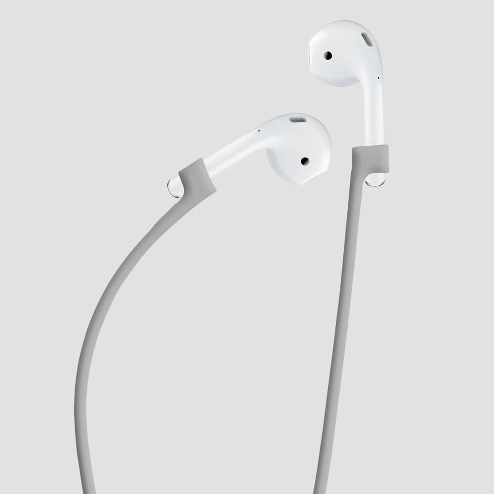 GRIPP Silicone Apple AirPods (1st & 2nd Generation) Case with Carabiner Hook - Beige
