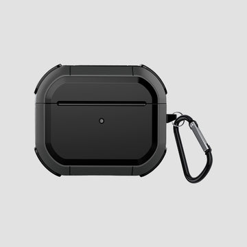 GRIPP Armor Apple AirPods (3rd Generation) Case with Carabiner Hook - Black