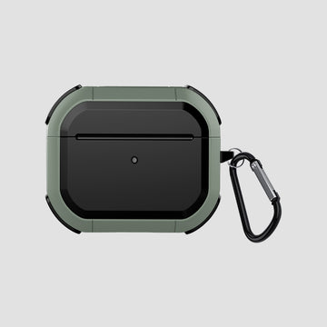 GRIPP Armor Apple AirPods (3rd Generation) Case with Carabiner Hook - Green