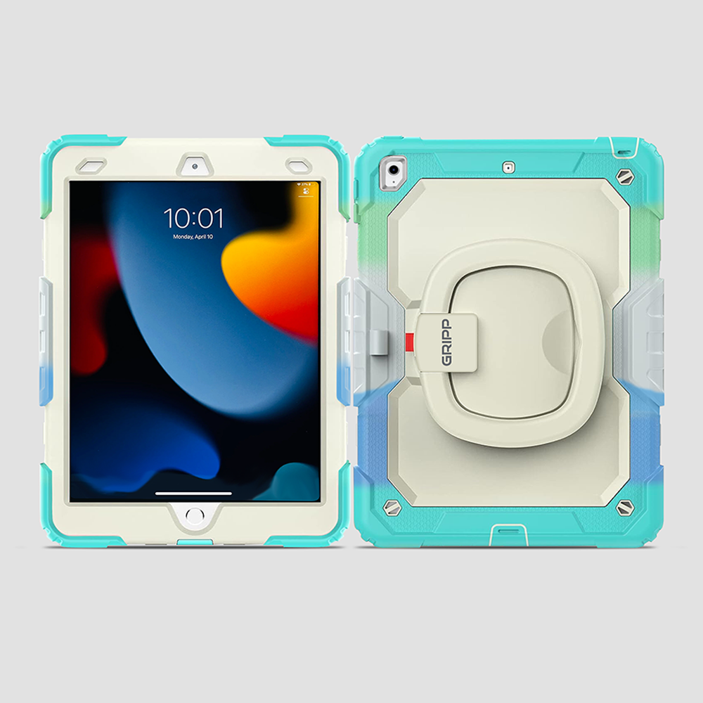 GRIPP Mingo Apple iPad 10.2" / 25.91 cm (2019-2021) Case - Rainbow Blue