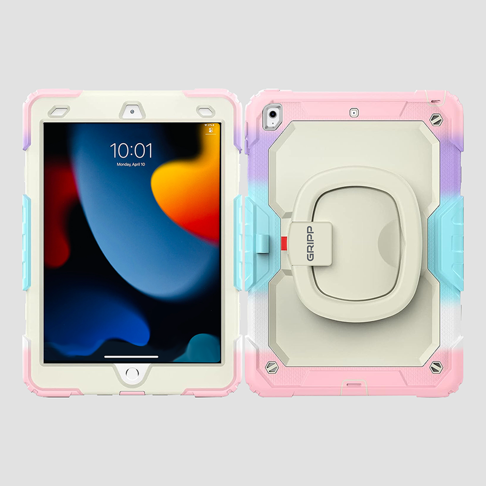 GRIPP Mingo Apple iPad 10.2" / 25.91 cm (2019-2021) Case - Rainbow Pink