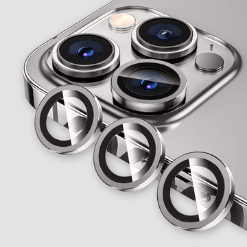 GRIPP Focal Camera Lens Protector 3N1 Compatible with Apple iPhone 15 Pro - Grey/Gold