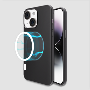 GRIPP Rubon Apple iPhone 15 Plus (6.7"/17.02cm) with MagSafe Case - Black