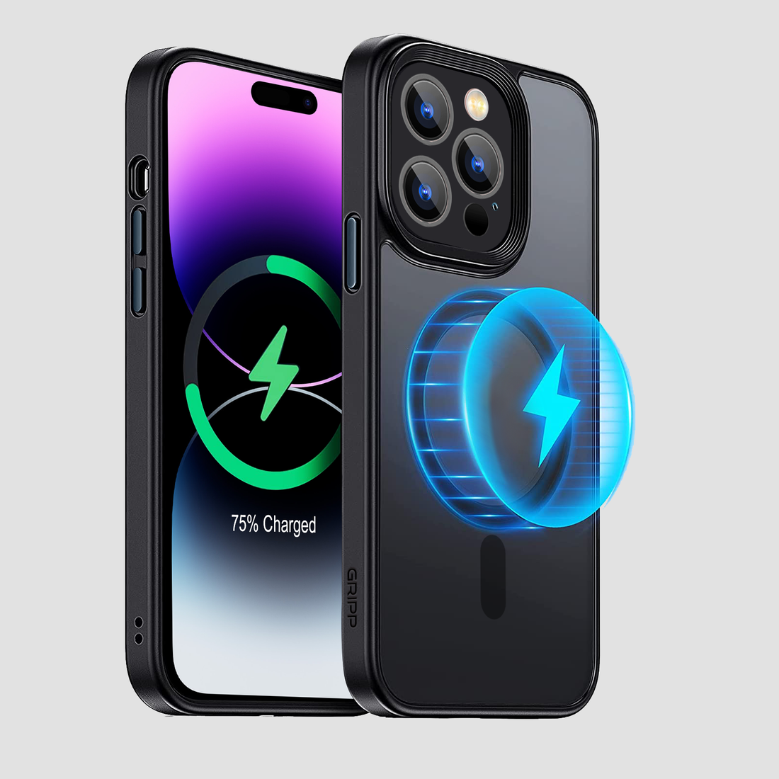 GRIPP Bolt Apple iPhone 14 Pro with MagSafe Case - Black