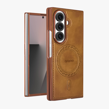 GRIPP Vintage Samsung Galaxy Z Fold 7 MagSafe Case - Brown