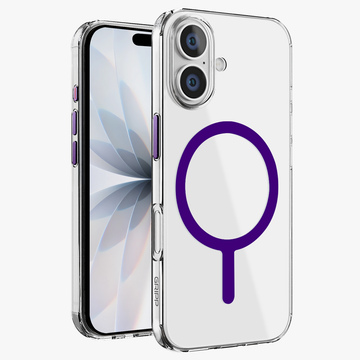 GRIPP Clear Xtreme Apple iPhone 17 MagSafe Case with 8ft Drop Tested - Purple