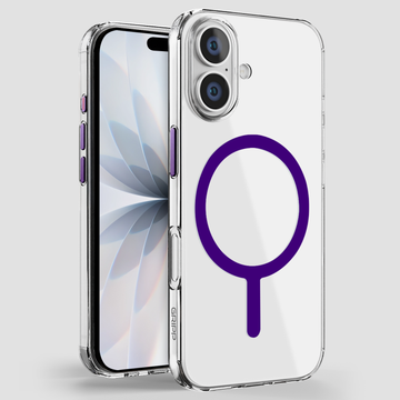 GRIPP Clear Xtreme Apple iPhone 17 MagSafe Case with 8ft Drop Tested - Purple