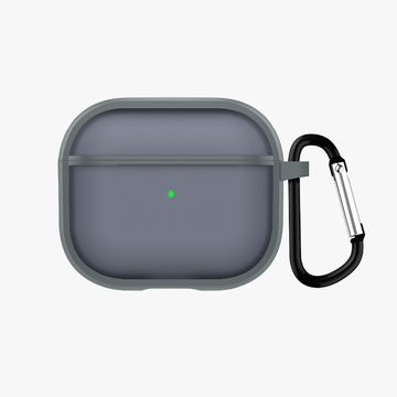GRIPP Bolt Matte Apple AirPods Pro (1st Generation) Case with Carabiner - Grey