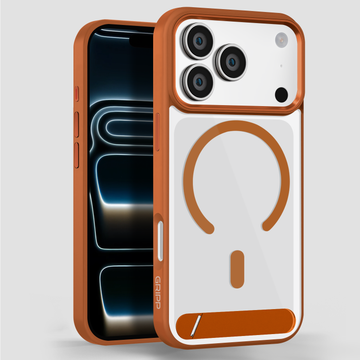GRIPP Clarion MagStand Apple iPhone 17 Pro MagSafe Case with 8ft Drop Tested - Orange
