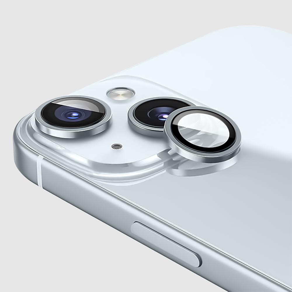 GRIPP Focal Camera Lens Protector 2N1 Compatible with Apple iPhone 15 Plus - Light Blue