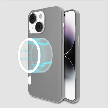 GRIPP Rubon Apple iPhone 15 Plus (6.7"/17.02cm) with MagSafe Case - Grey
