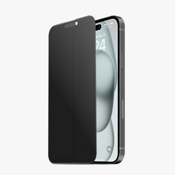 GRIPP Matte Privacy Tempered Glass for Apple iPhone 15