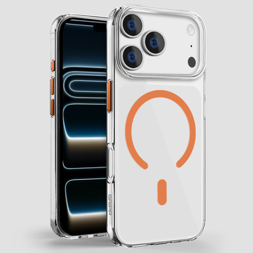GRIPP Clear Xtreme Apple iPhone 17 Pro MagSafe Case with 8ft Drop Tested - Orange