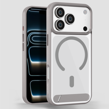 GRIPP Clarion MagStand Apple iPhone 17 Pro MagSafe Case with 8ft Drop Tested - Grey