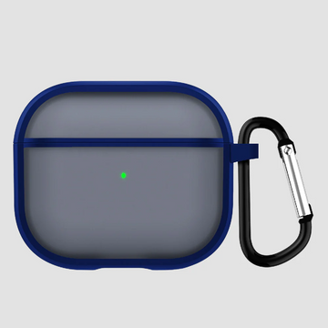 GRIPP Bolt Matte Apple AirPods Pro (1st Generation) Case with Keyring Hook - Blue