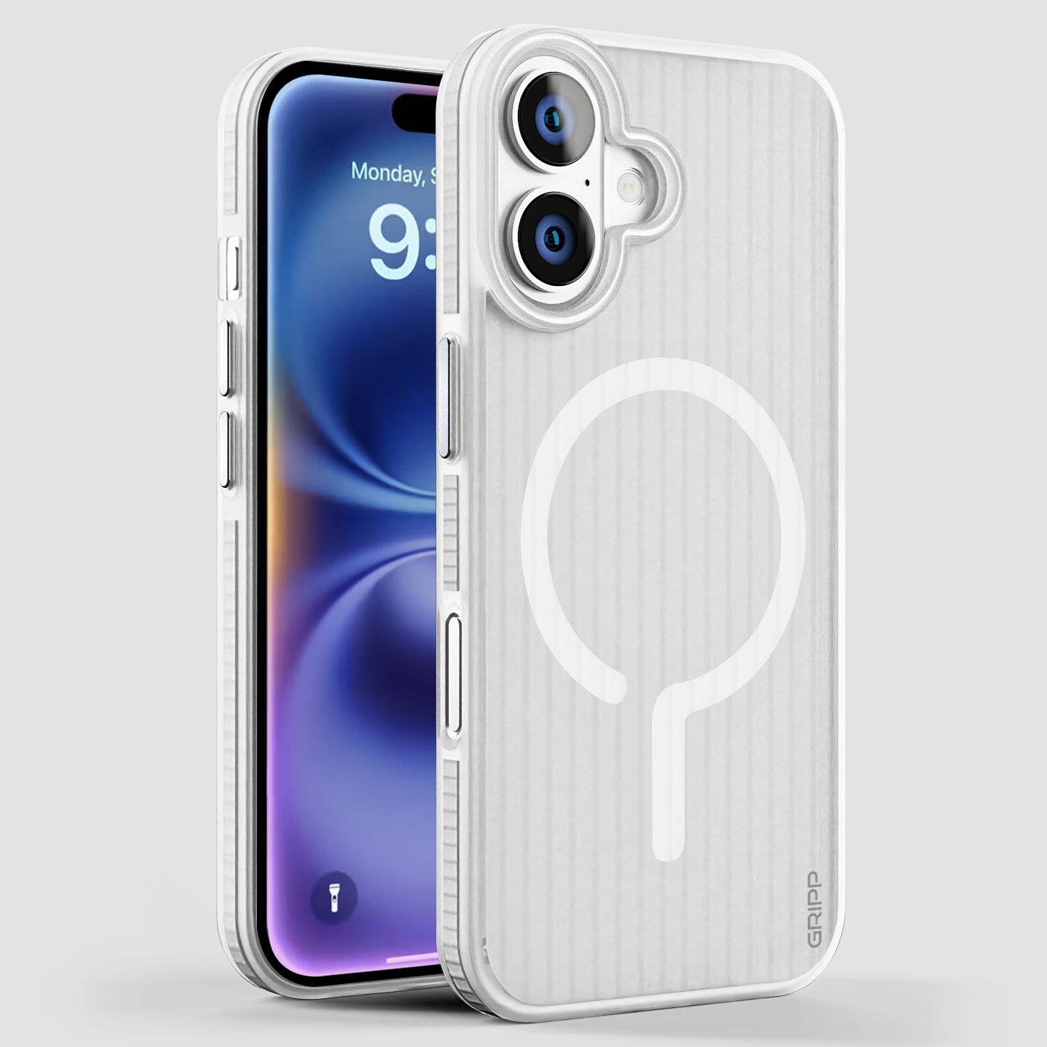GRIPP Slimfit Apple iPhone 16 with MagSafe Case - White