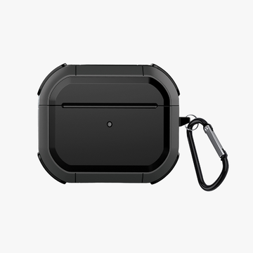 GRIPP Armor Apple AirPods (3rd Generation) Case with Carabiner - Black