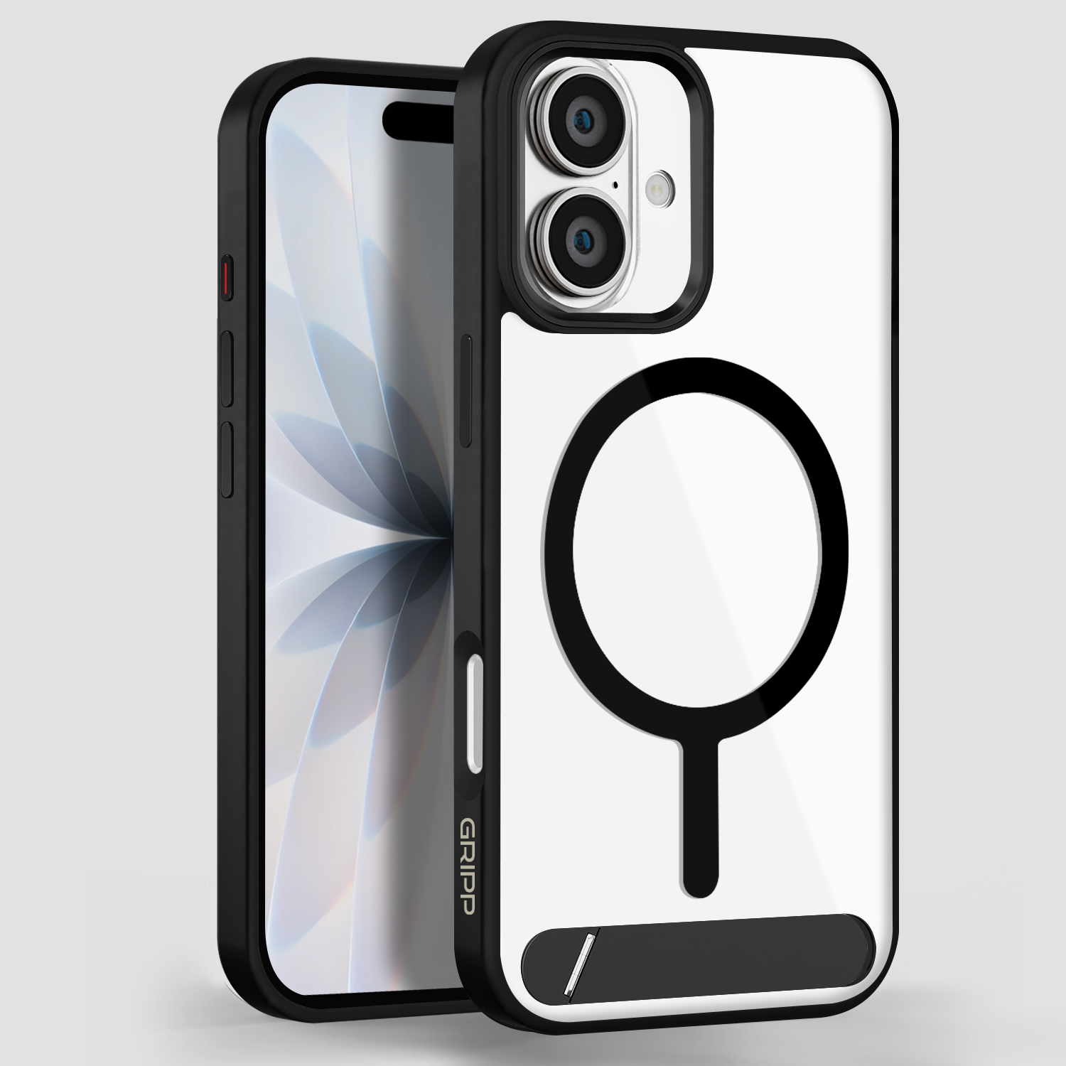 GRIPP Clarion MagStand Apple iPhone 17 MagSafe Case with 8ft Drop Tested - Black