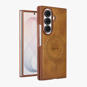 GRIPP Vintage Samsung Galaxy Z Fold 8 Ultra MagSafe Case - Brown