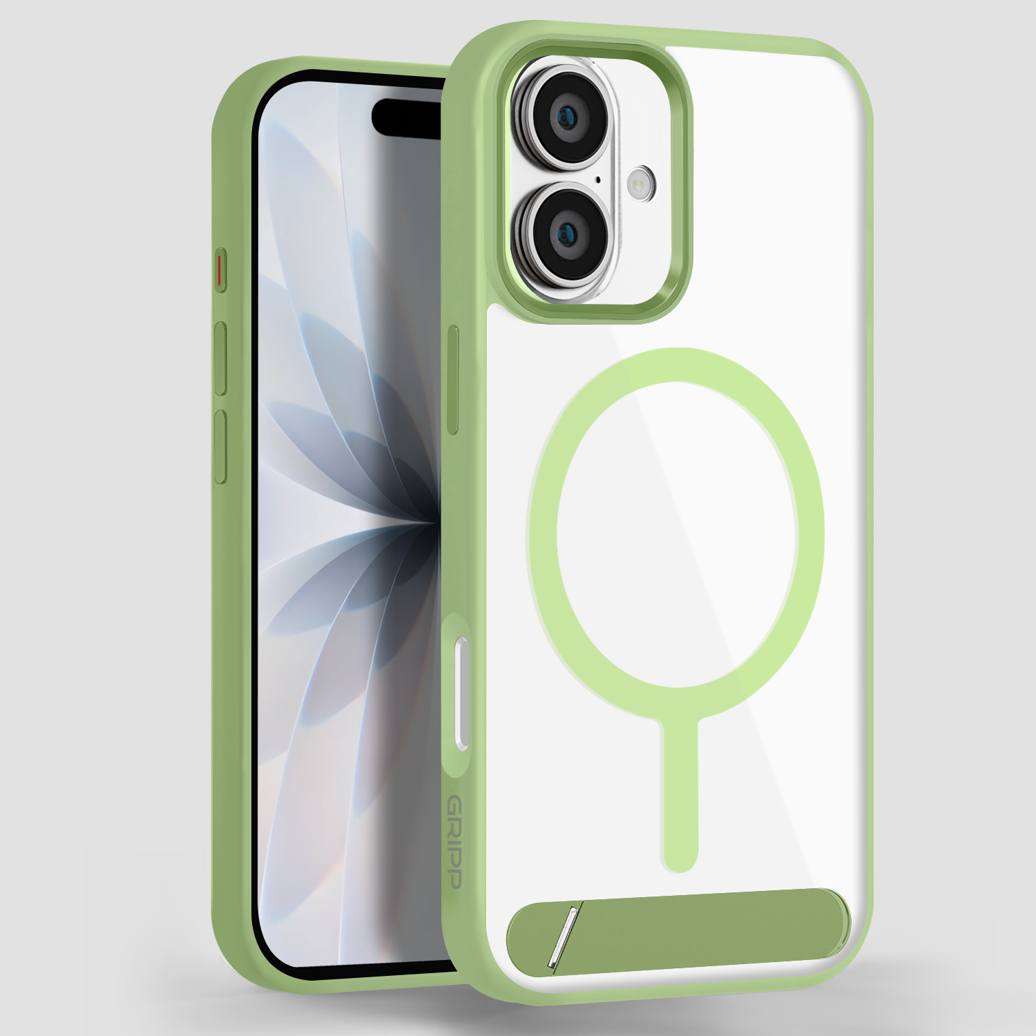GRIPP Clarion MagStand Apple iPhone 17 MagSafe Case with 8ft Drop Tested - Green