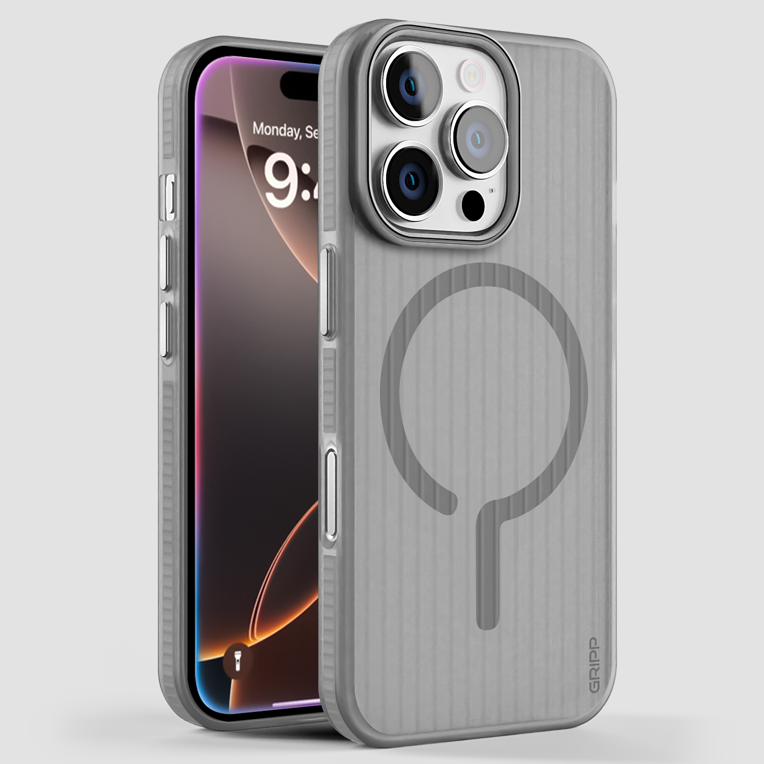 GRIPP Slimfit Apple iPhone 16 Pro Max with MagSafe Case - Grey