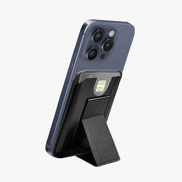 GRIPP MagSafe Wallet Card Holder With Stand - Black