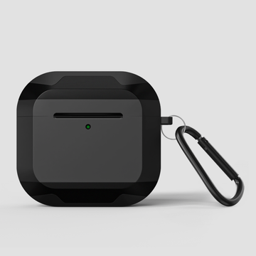 GRIPP Elegance Apple AirPods (4th Generation) Case with Keyring Hook - Black/Black