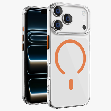 GRIPP Clear Xtreme Apple iPhone 17 Pro MagSafe Case with 8ft Drop Tested - Orange