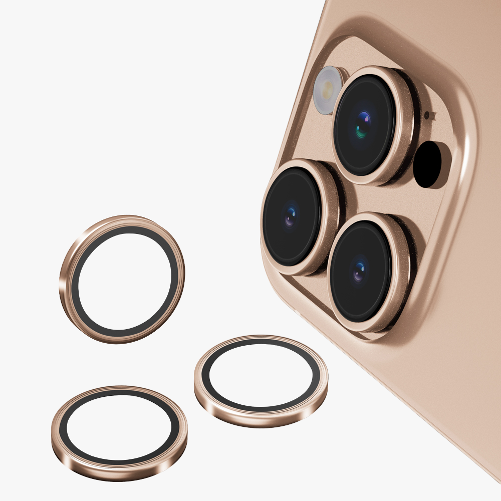 GRIPP Focal Camera Lens Protector 3N1 Compatible with Apple iPhone 16 Pro Max - Gold