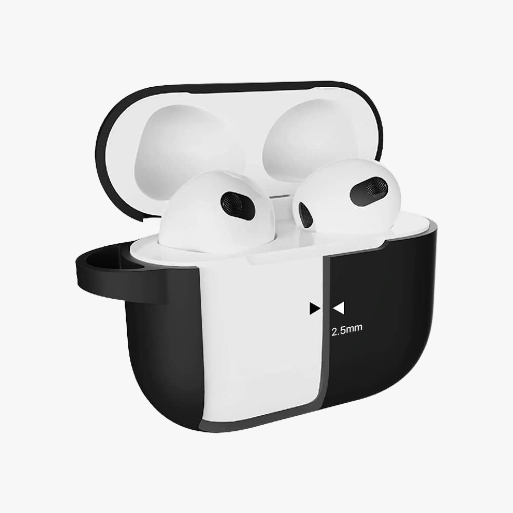 GRIPP Rubon Apple AirPods (3rd Generation) Case with Carabiner - Black
