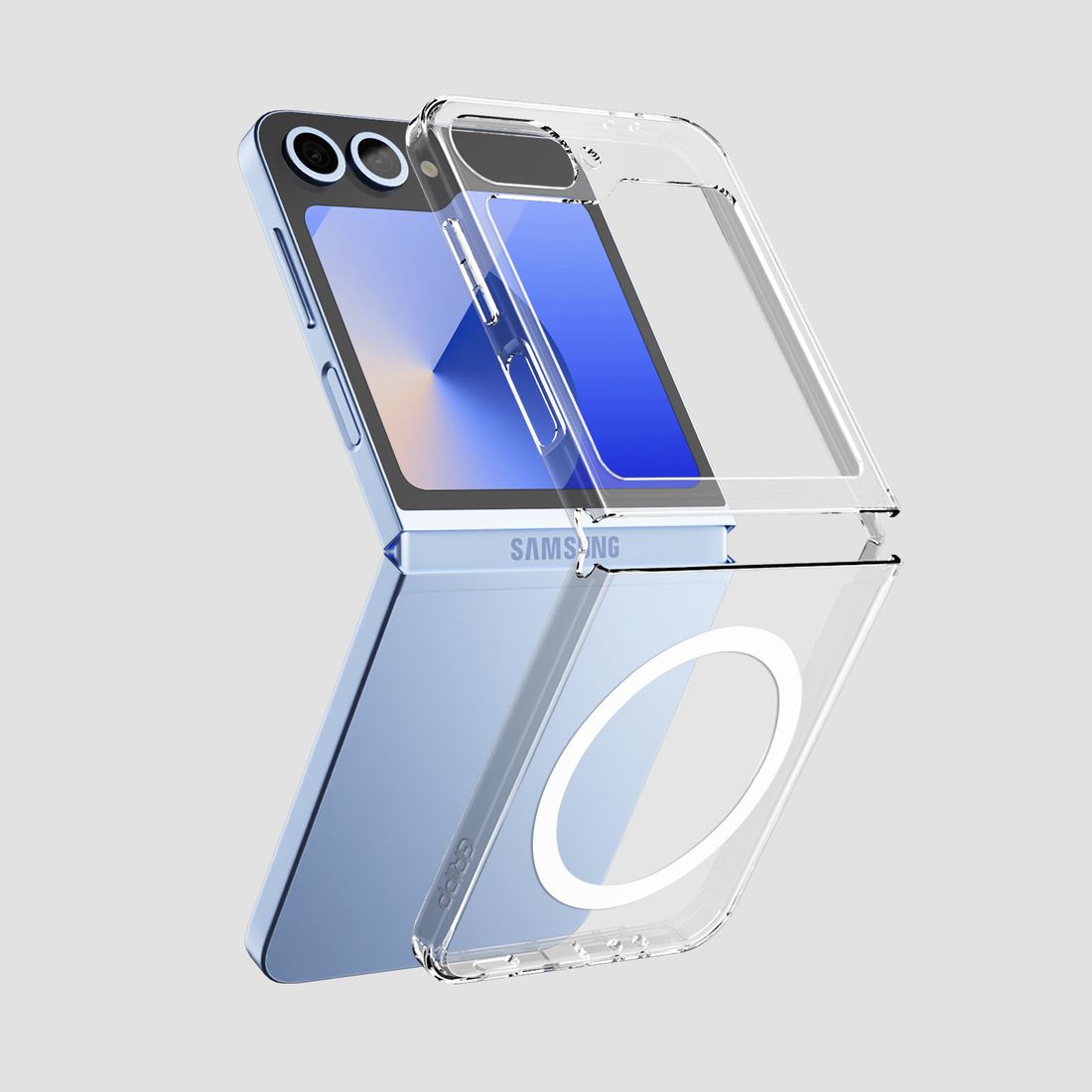GRIPP Clear Samsung Galaxy Z Flip 6 Case with 6ft Drop Tested - Clear