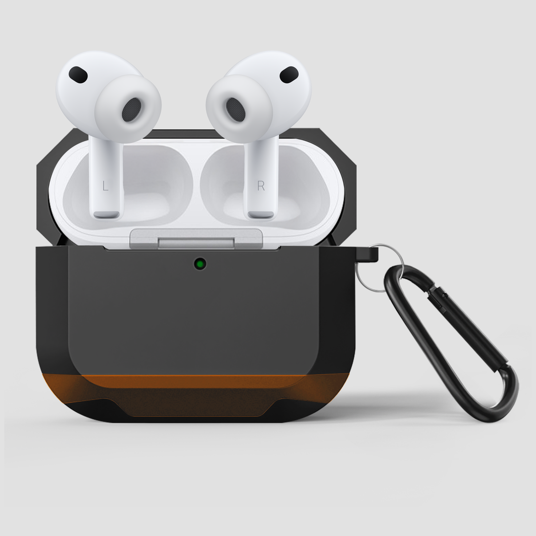 GRIPP Elegance Apple AirPods Pro (3rd Generation) Case with Carabiner Hook - Orange