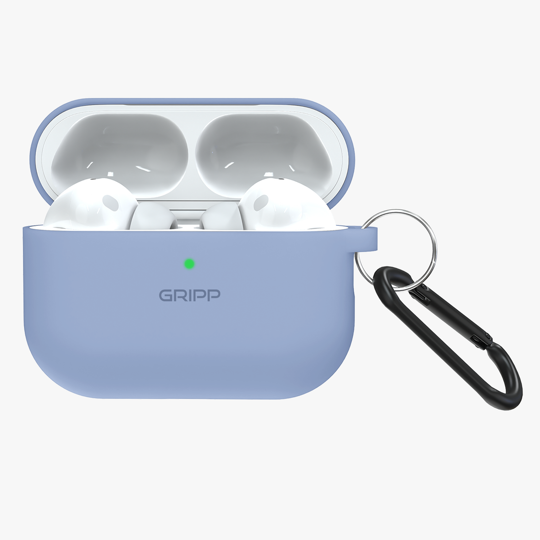 GRIPP Rubon Apple AirPods Pro (3rd Generation) Case with Carabiner - Light Blue