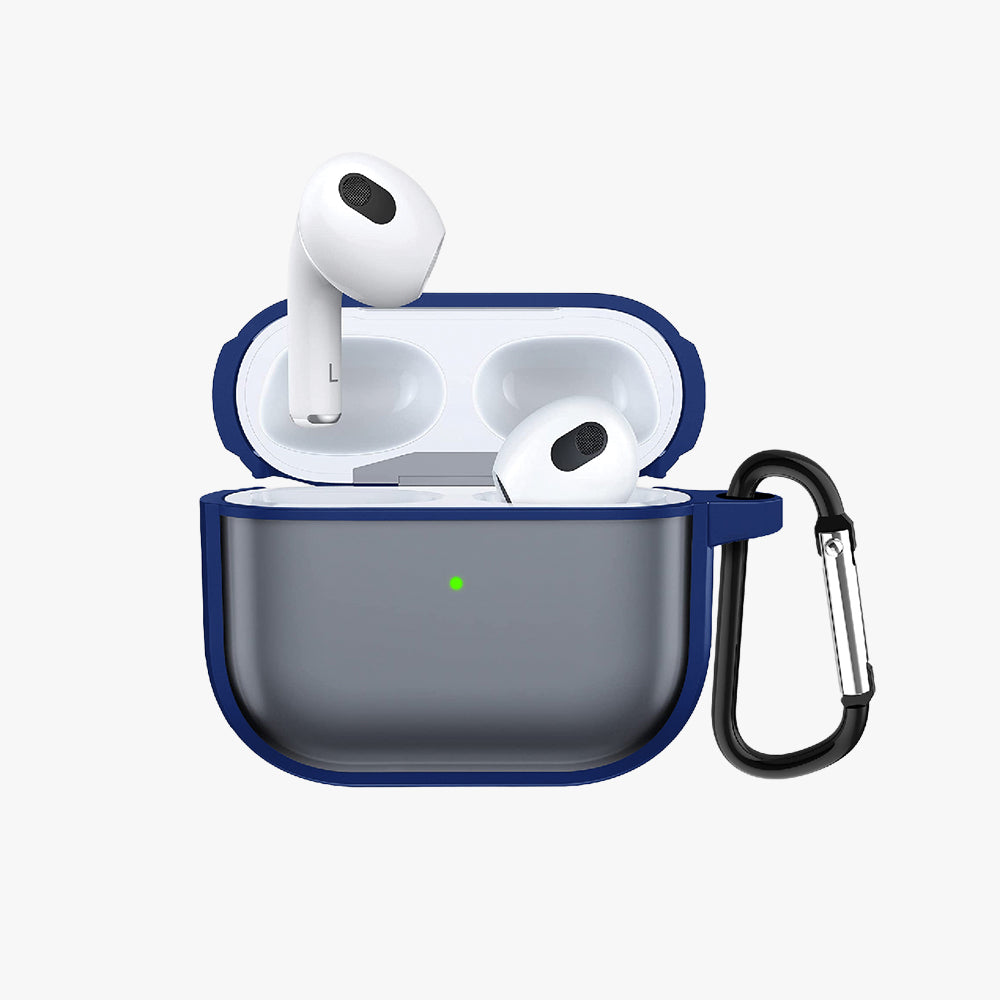 GRIPP Bolt Matte Apple AirPods Pro (1st Generation) Case with Carabiner - Blue