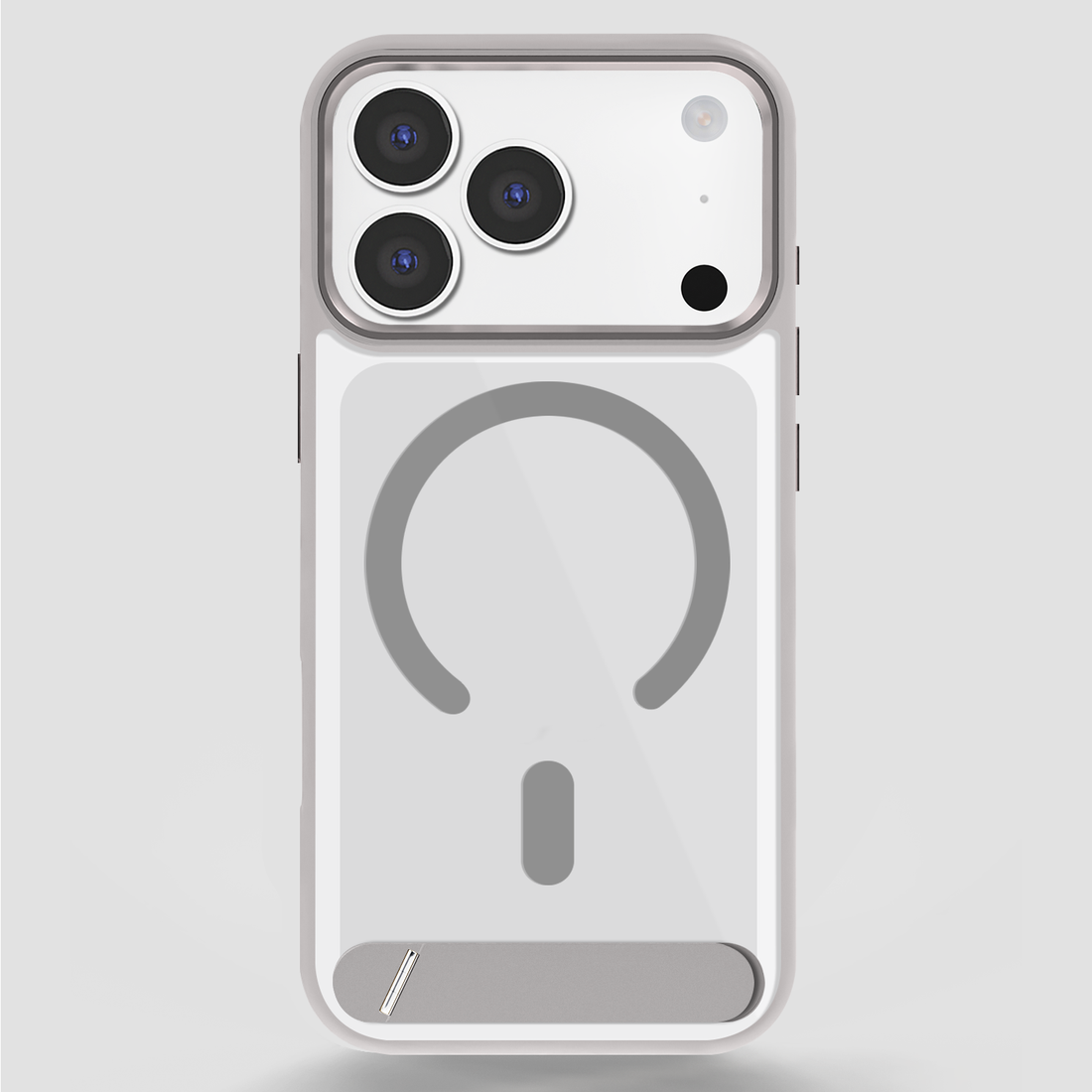 GRIPP Clarion MagStand Apple iPhone 17 Pro Max MagSafe Case with 8ft Drop Tested - Grey