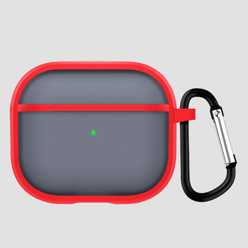 GRIPP Bolt Matte Apple AirPods (3rd Generation) Case with Keyring Hook - Red