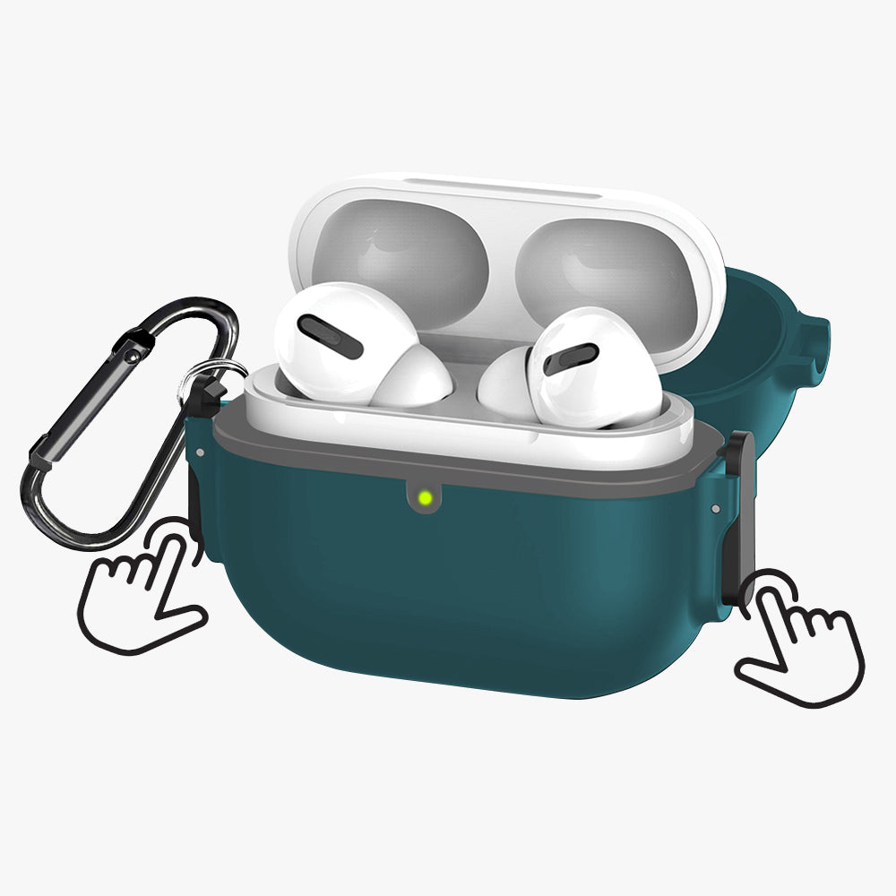 GRIPP Elite Apple AirPods Pro (1st Generation) Case with Carabiner - Green