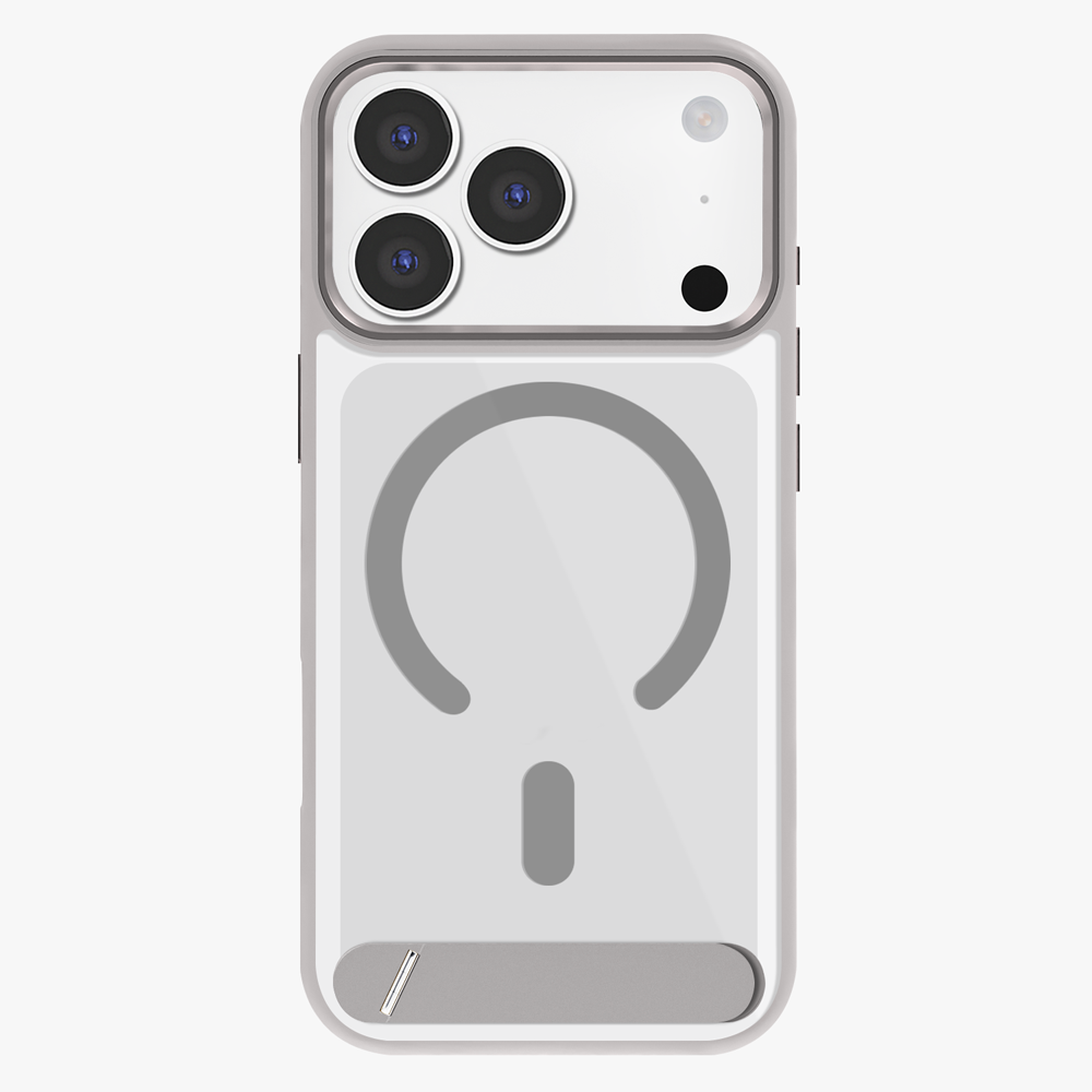 GRIPP Clarion MagStand Apple iPhone 17 Pro Max MagSafe Case with 8ft Drop Tested - Grey